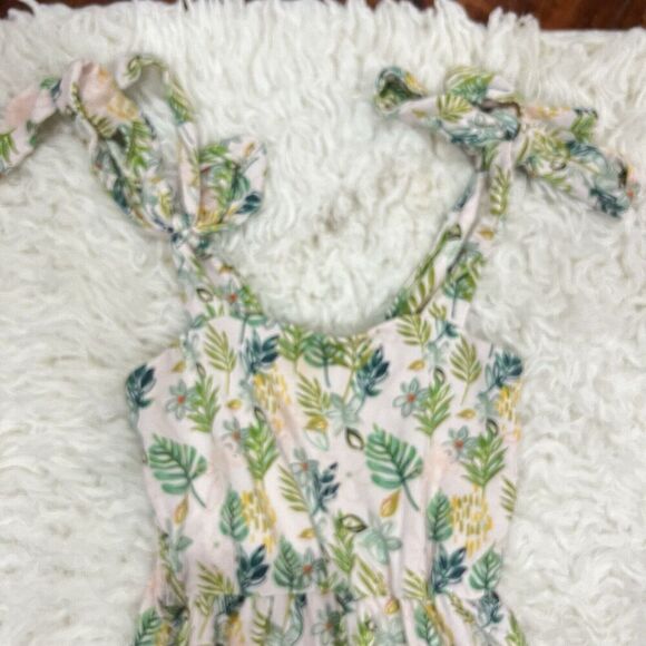 Love & Grow Perfectly Palm Smocked jumpsuit Girls Size 2T - Picture 5 of 7